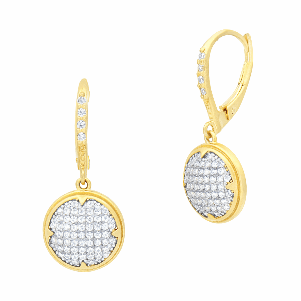 Signature Times Square Pavé Lever Back Earrings - FREIDA ROTHMAN
