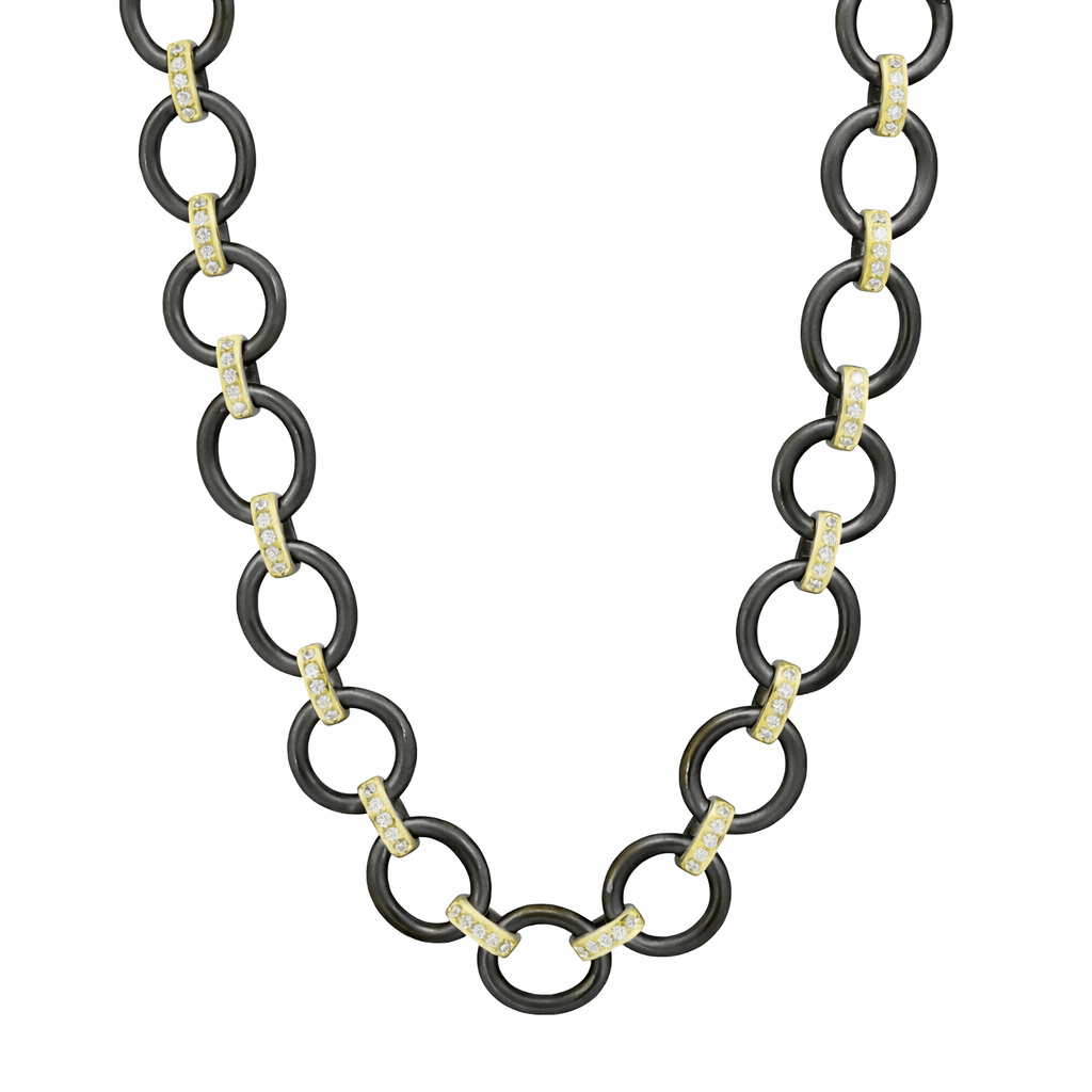 The Perfect Chunky Mixed Metal Link Necklace - FREIDA ROTHMAN