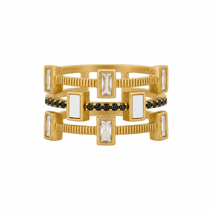 Cobblestone 3-Stack Illusion Ring