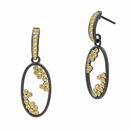 Armor of Hope Small Open Oval Hoop Earrings