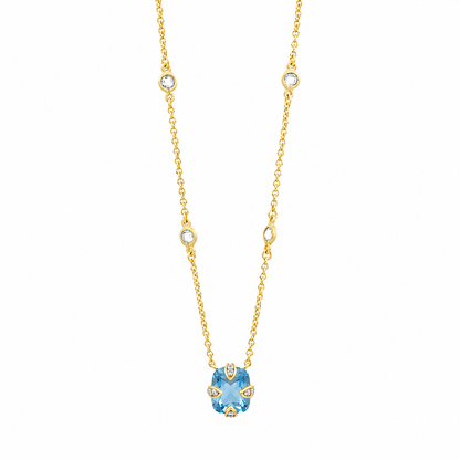 Coastal Hues Short Pendant Necklace
