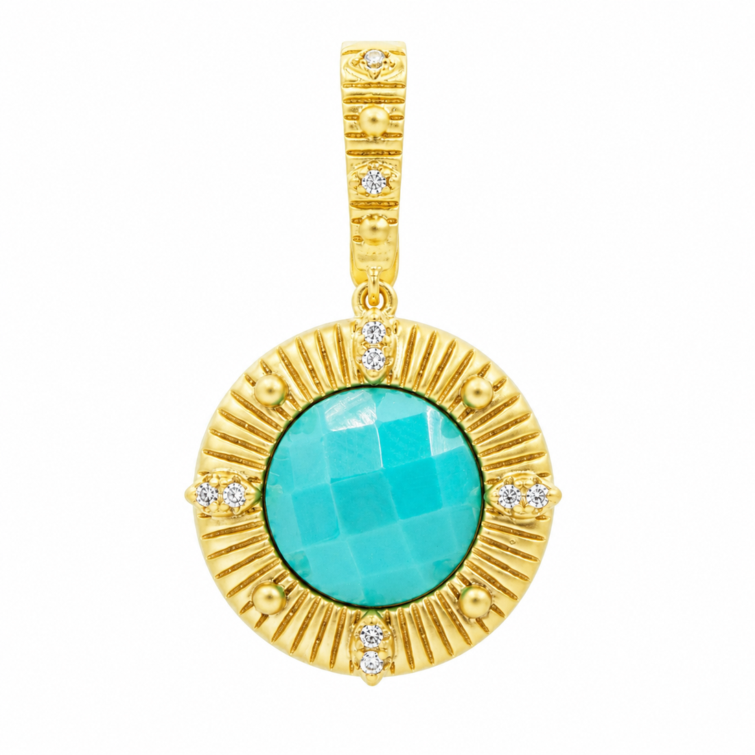 Amazonian Allure Turquoise Pendant