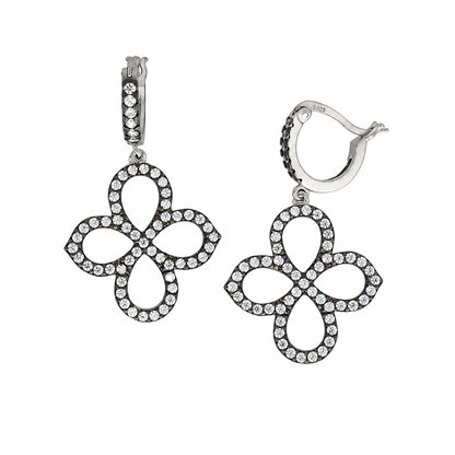 Signature Pointed Clover Drop Earrings