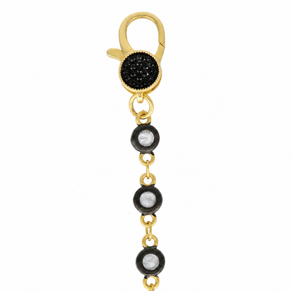 18" Clear CZ Bezel Charm Bar Chain