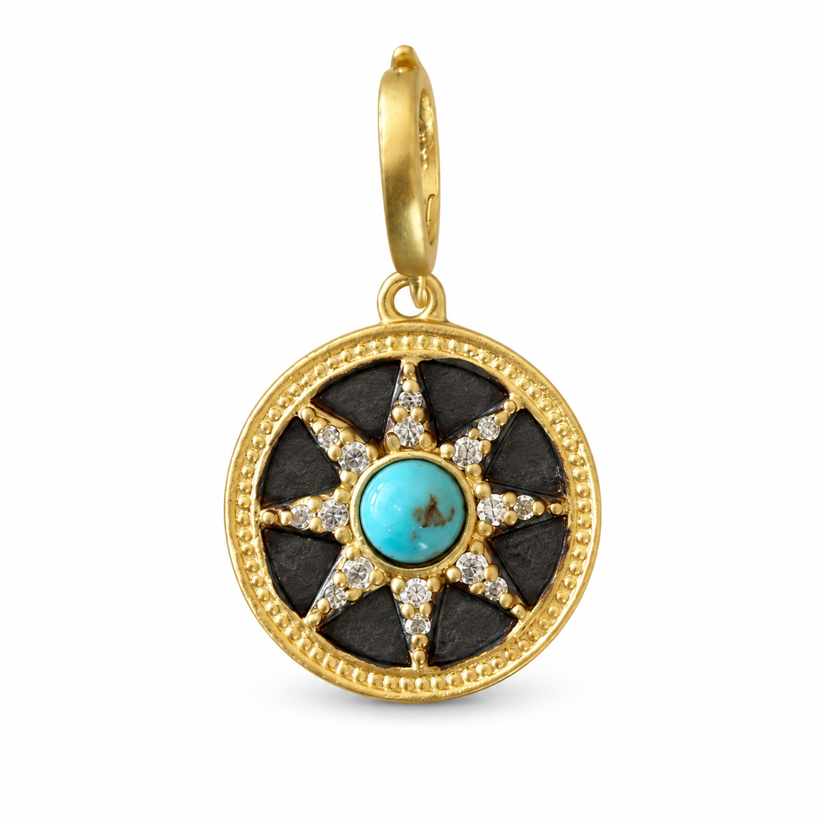 Turquoise Purpose Starburst Charm