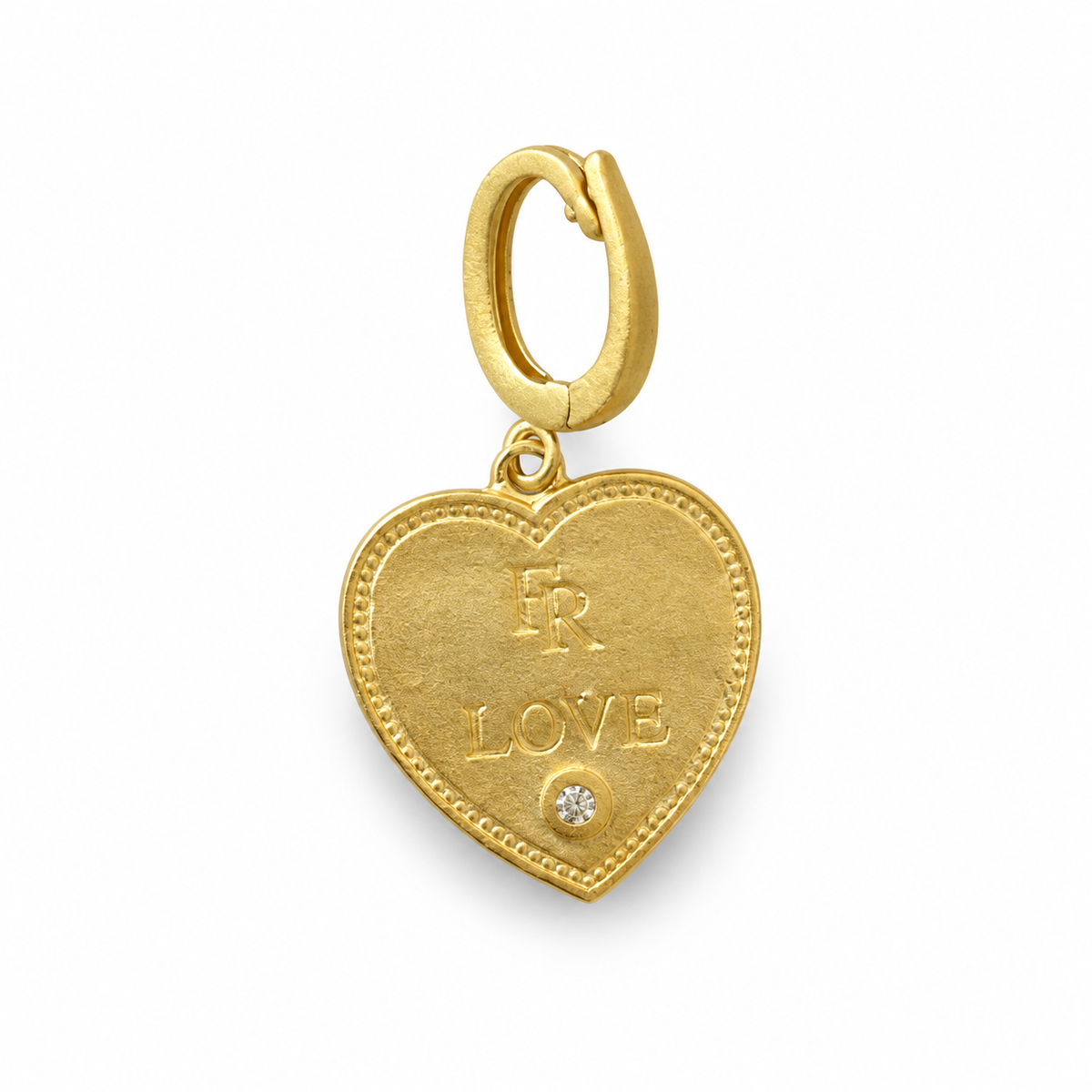 Mother of Pearl Love Heart Charm
