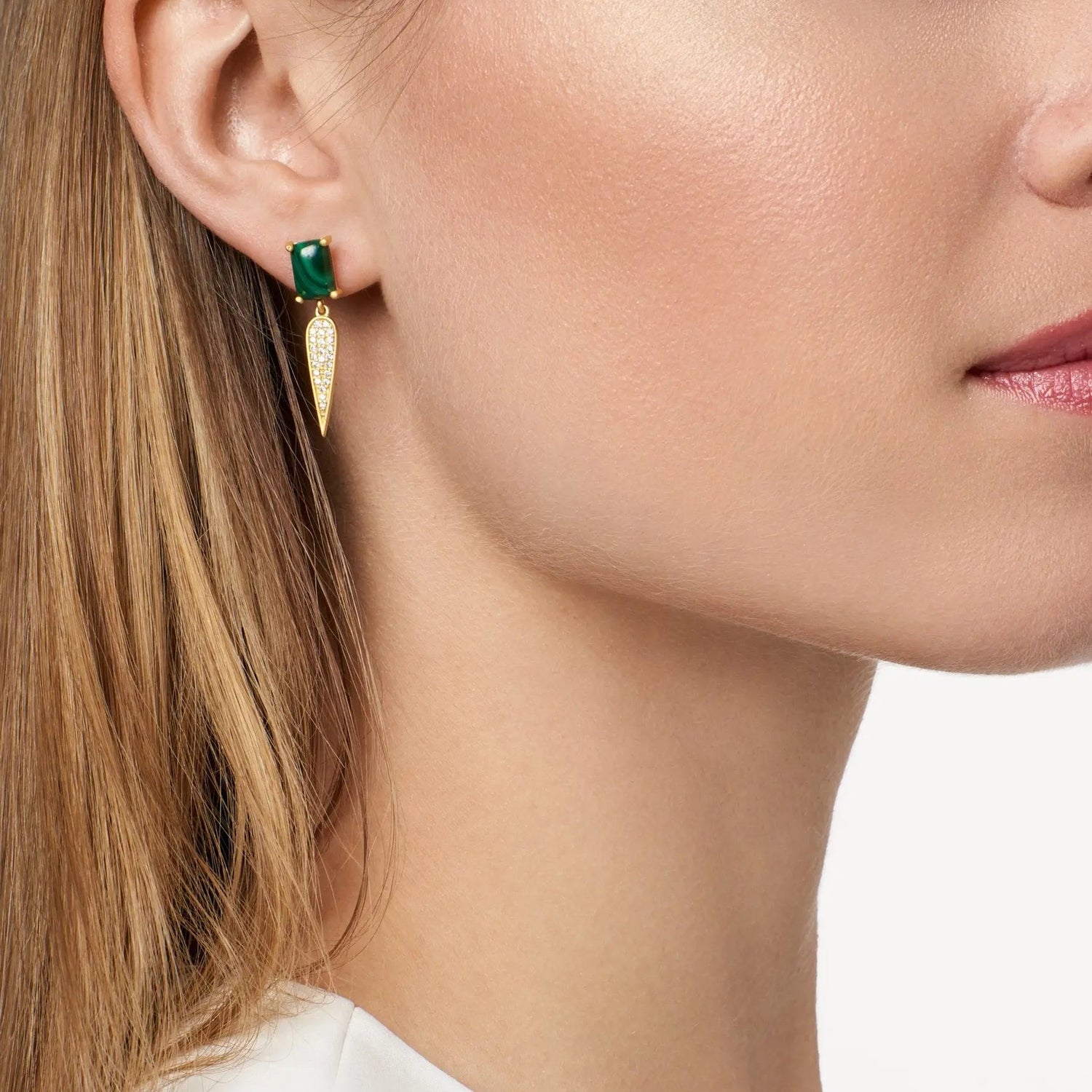  Chrysocolla at Night Earring Harmony 