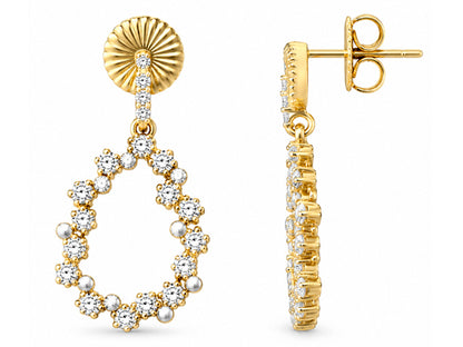 Midnight Pavé Teardrop Earring