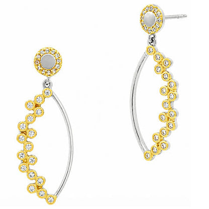 Midnight Oval Hoop Earring