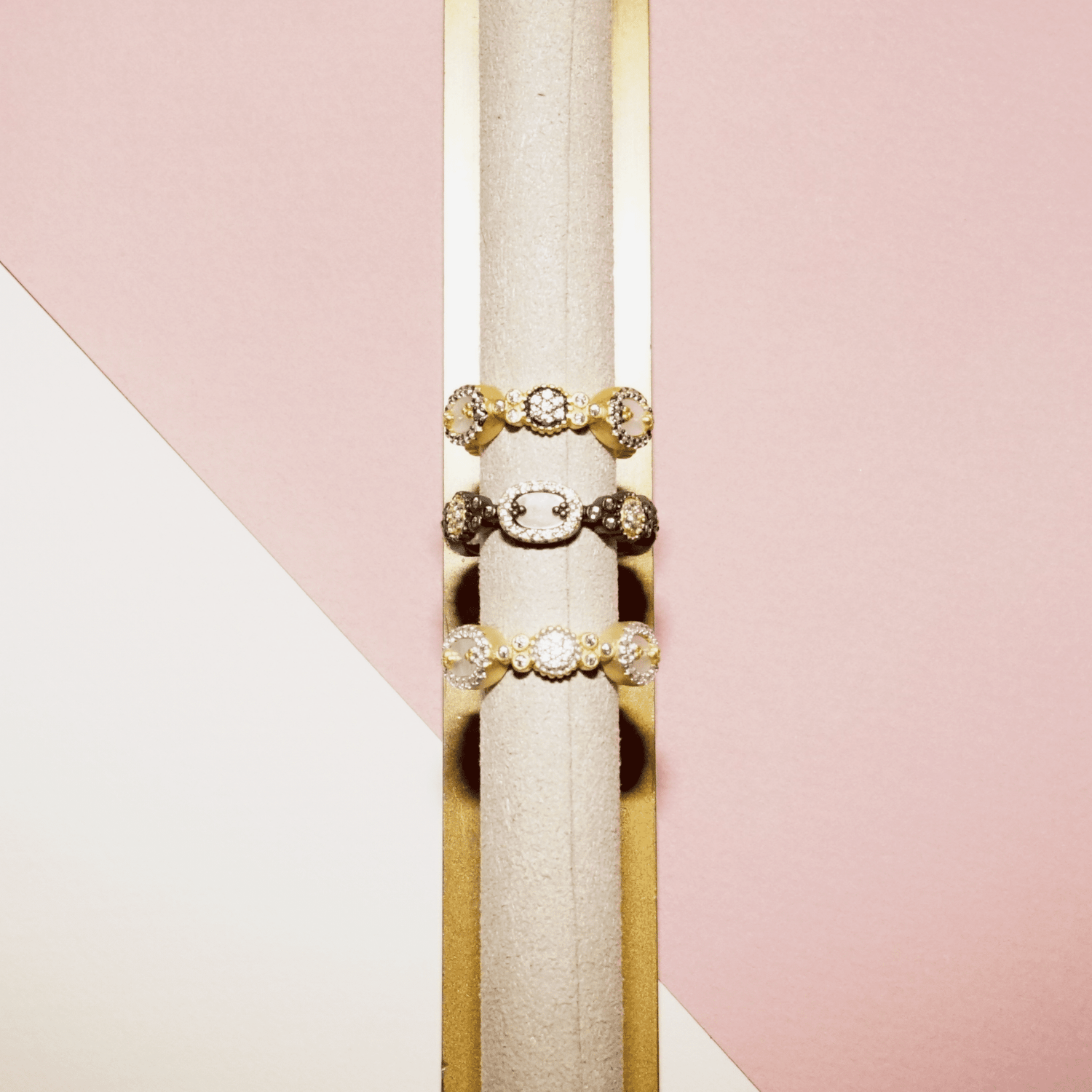 Imperial Mother of Pearl and Pavé Ring - FREIDA ROTHMAN