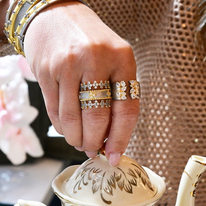 Clover Beaded Ring