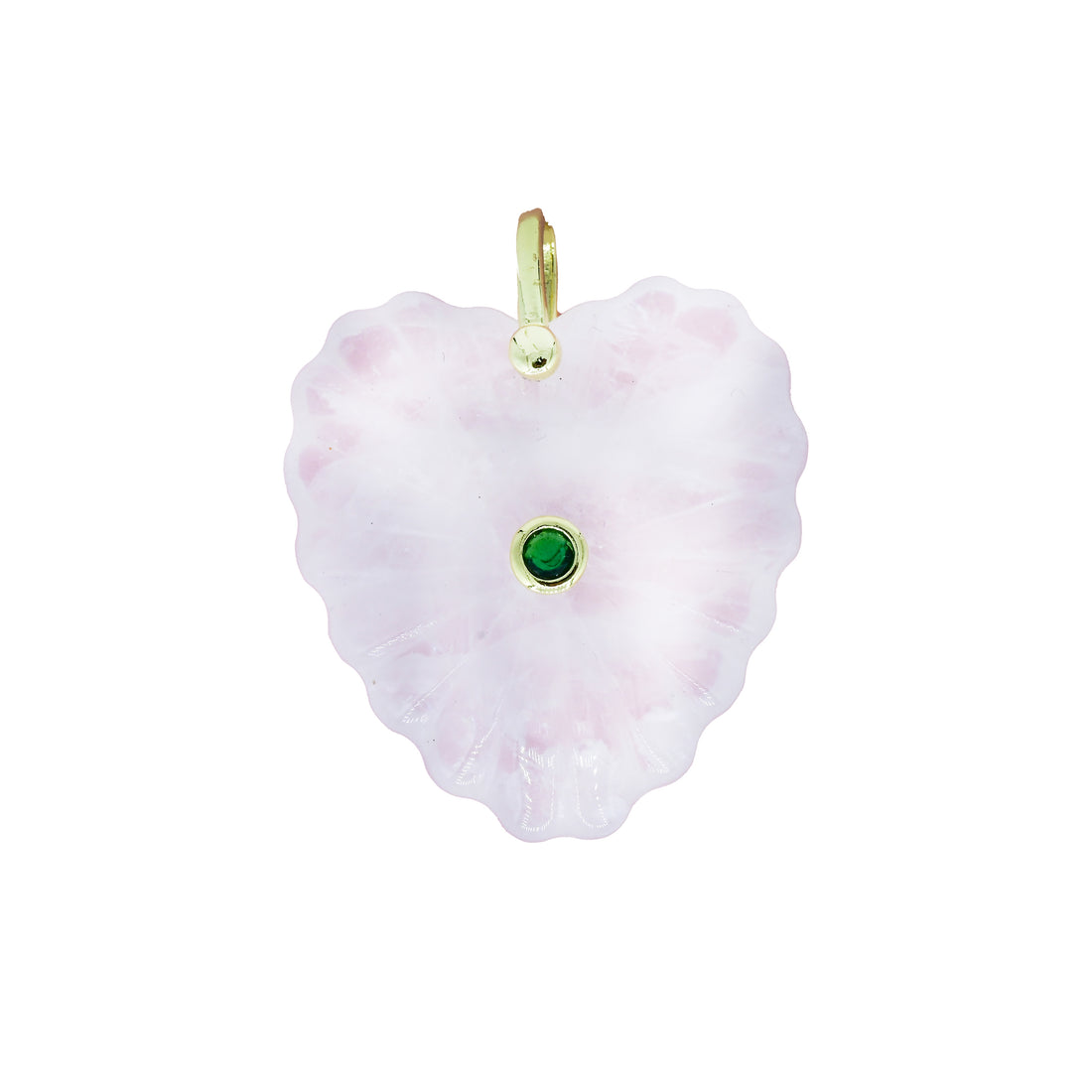 The Scalloped Heart Charm