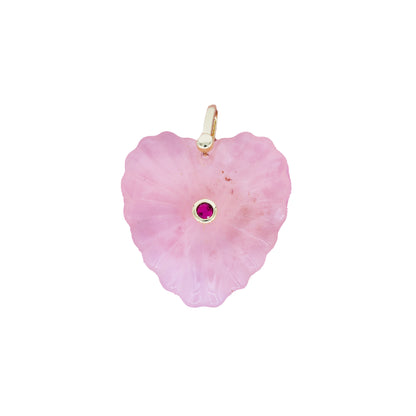 The Scalloped Heart Charm
