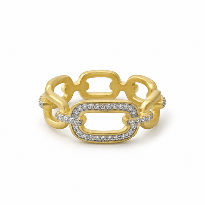The Pavé Link Ring