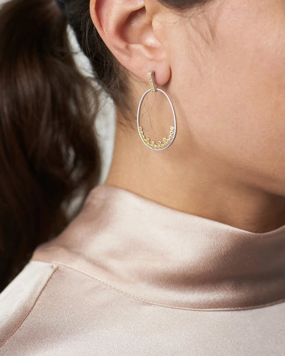  Armor of Hope Open Oval Hoop Earrings FREIDA ROTHMAN EARRING