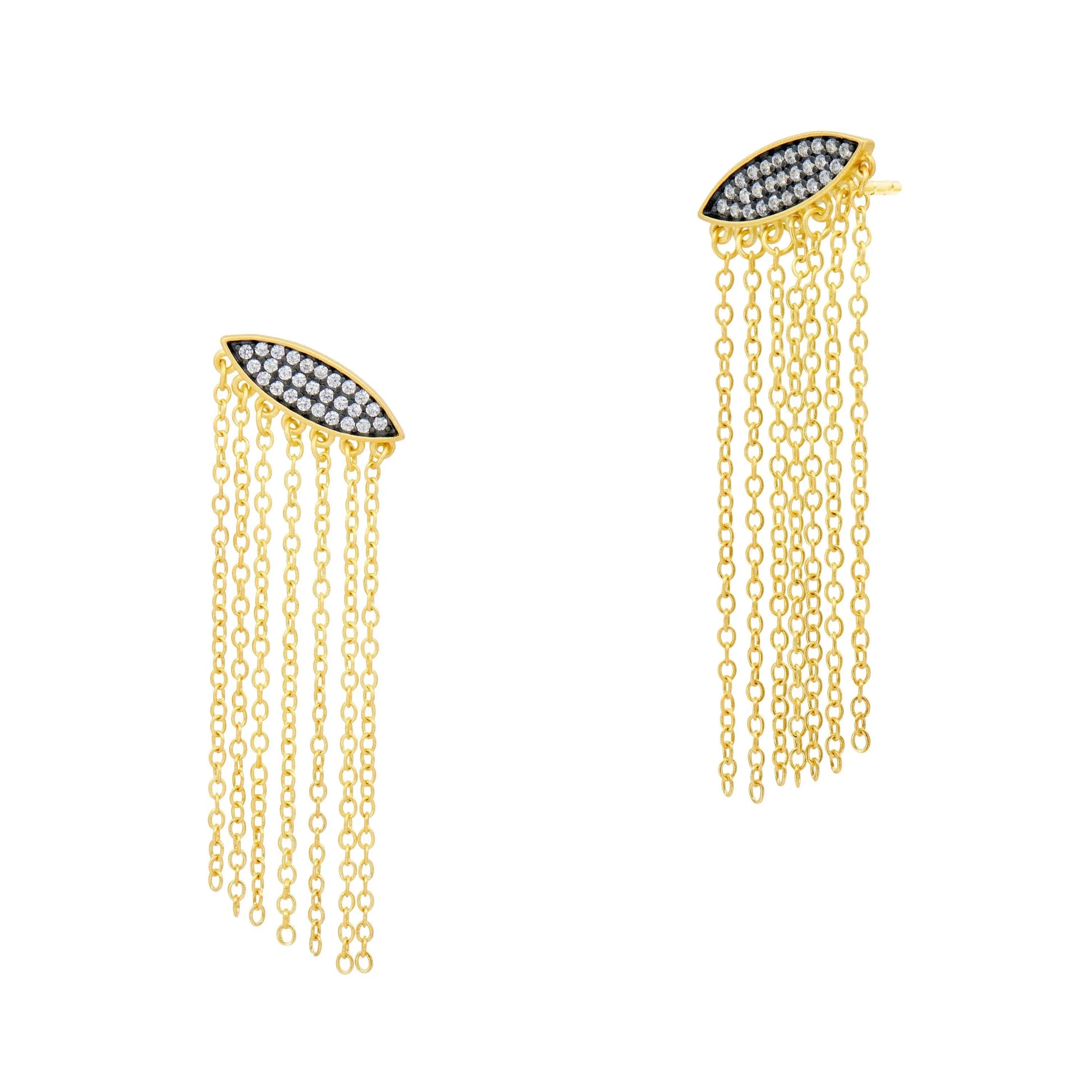 GoldBlack Brooklyn In Bloom Tassel Earrings Armor of Hope EARRING