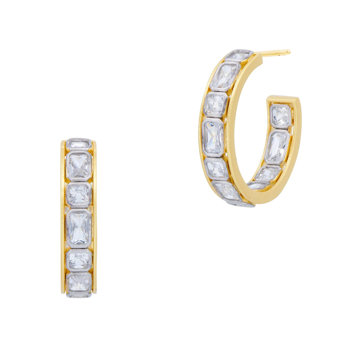  Coastal Cobblestone Hoop Earrings Brooklyn Coast EARRING