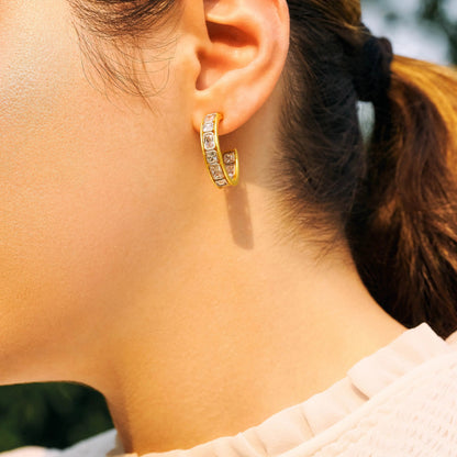  Coastal Cobblestone Hoop Earrings Brooklyn Coast EARRING