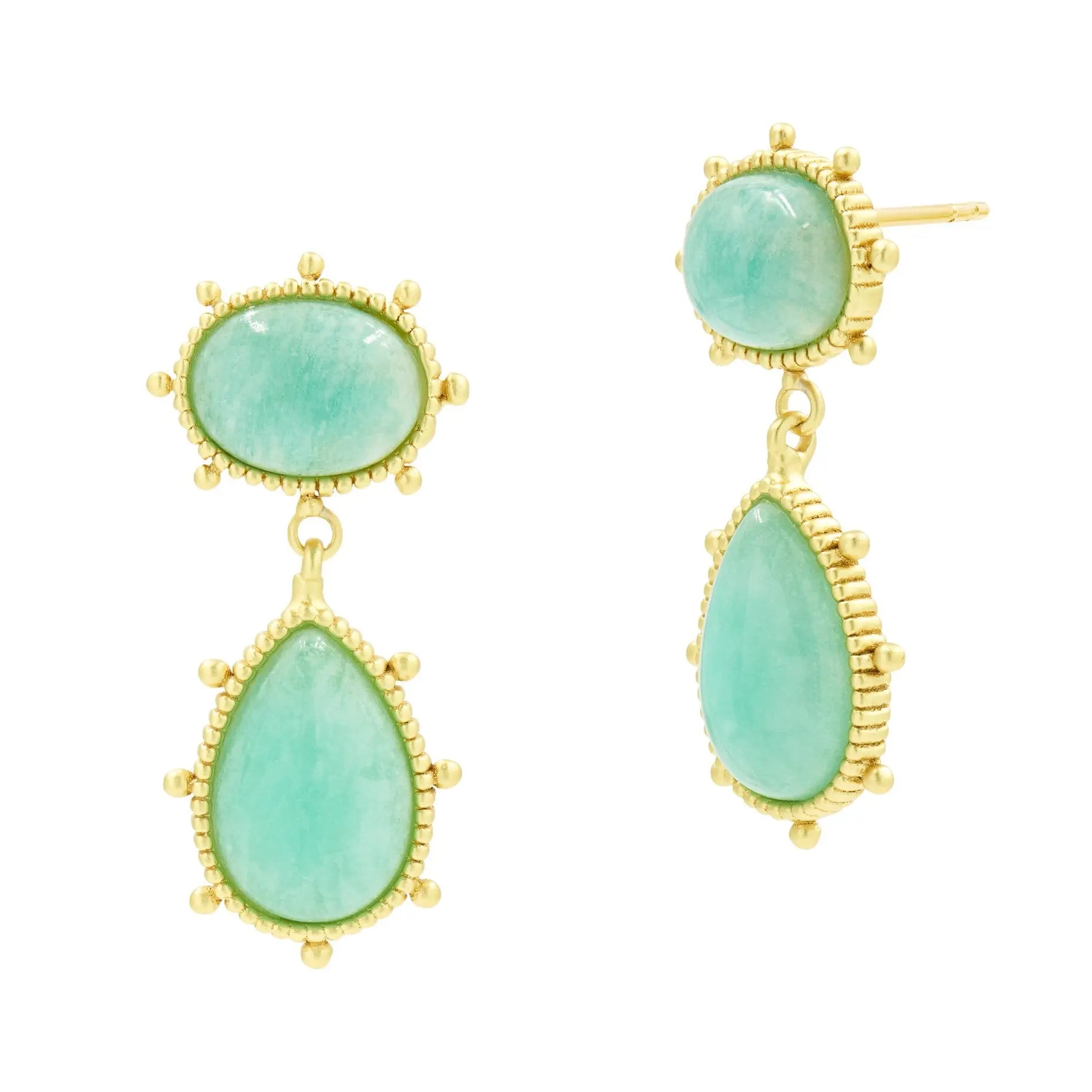 Amazonite Coastal Statement Earring FR Vault EARRING