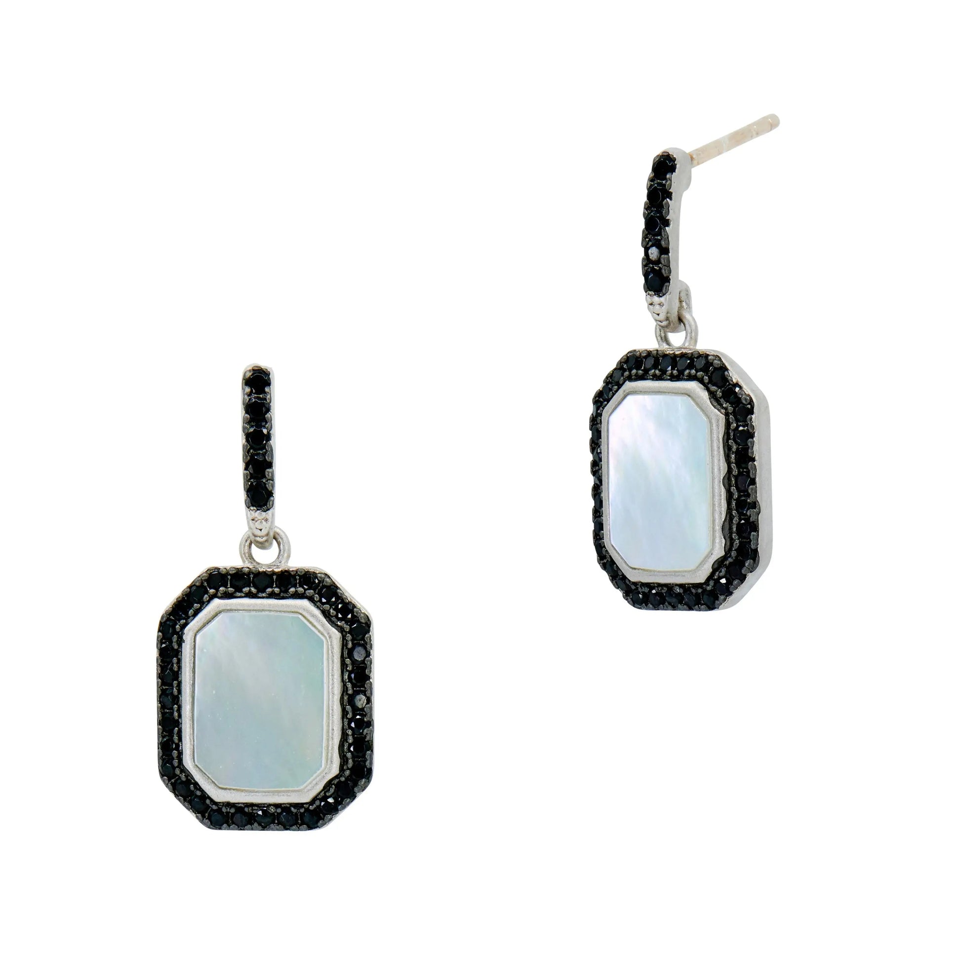  Cobblestone Drop Earrings Industrial Finish EARRING