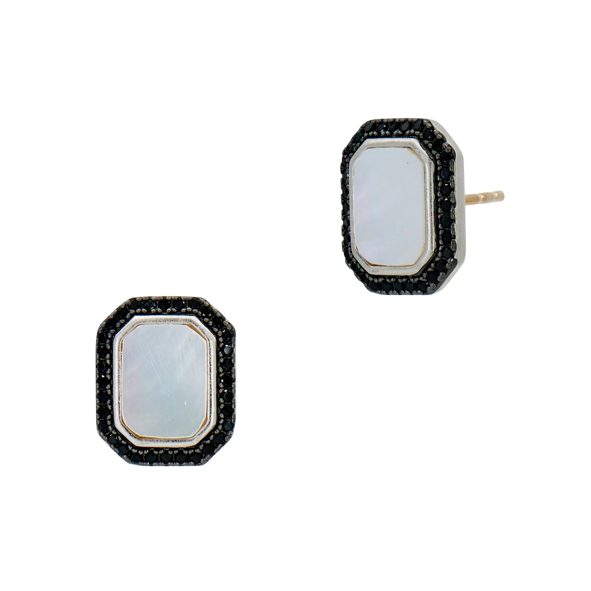  Cobblestone Stud Earrings Industrial Finish EARRING