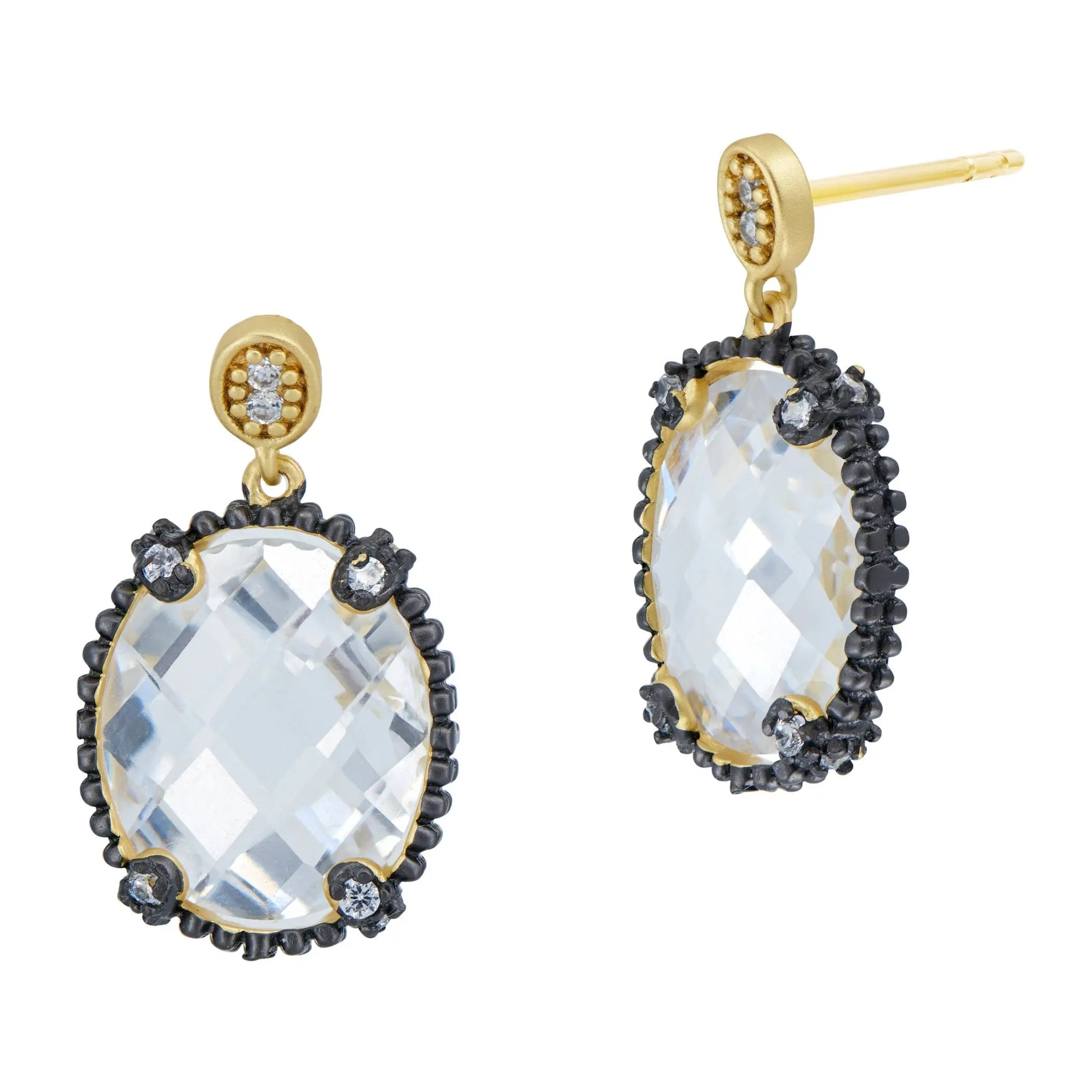  Faceted Drop Earrings FREIDA ROTHMAN EARRING