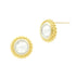Fleur Bloom Circular Stud Earrings - FREIDA ROTHMAN