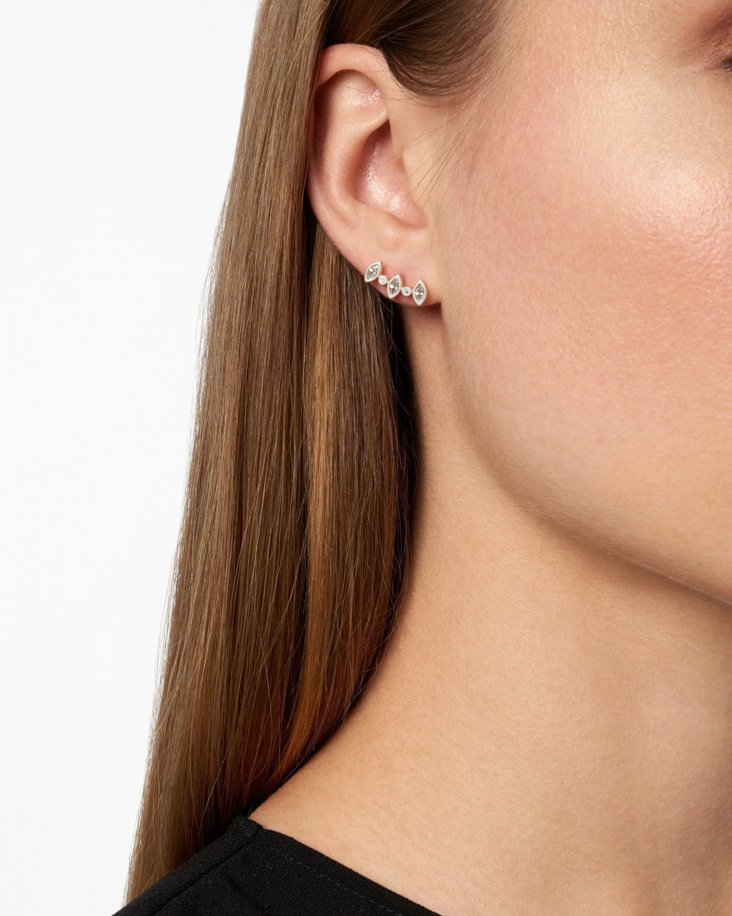 Fleur Bloom Petal Stud Earrings - FREIDA ROTHMAN