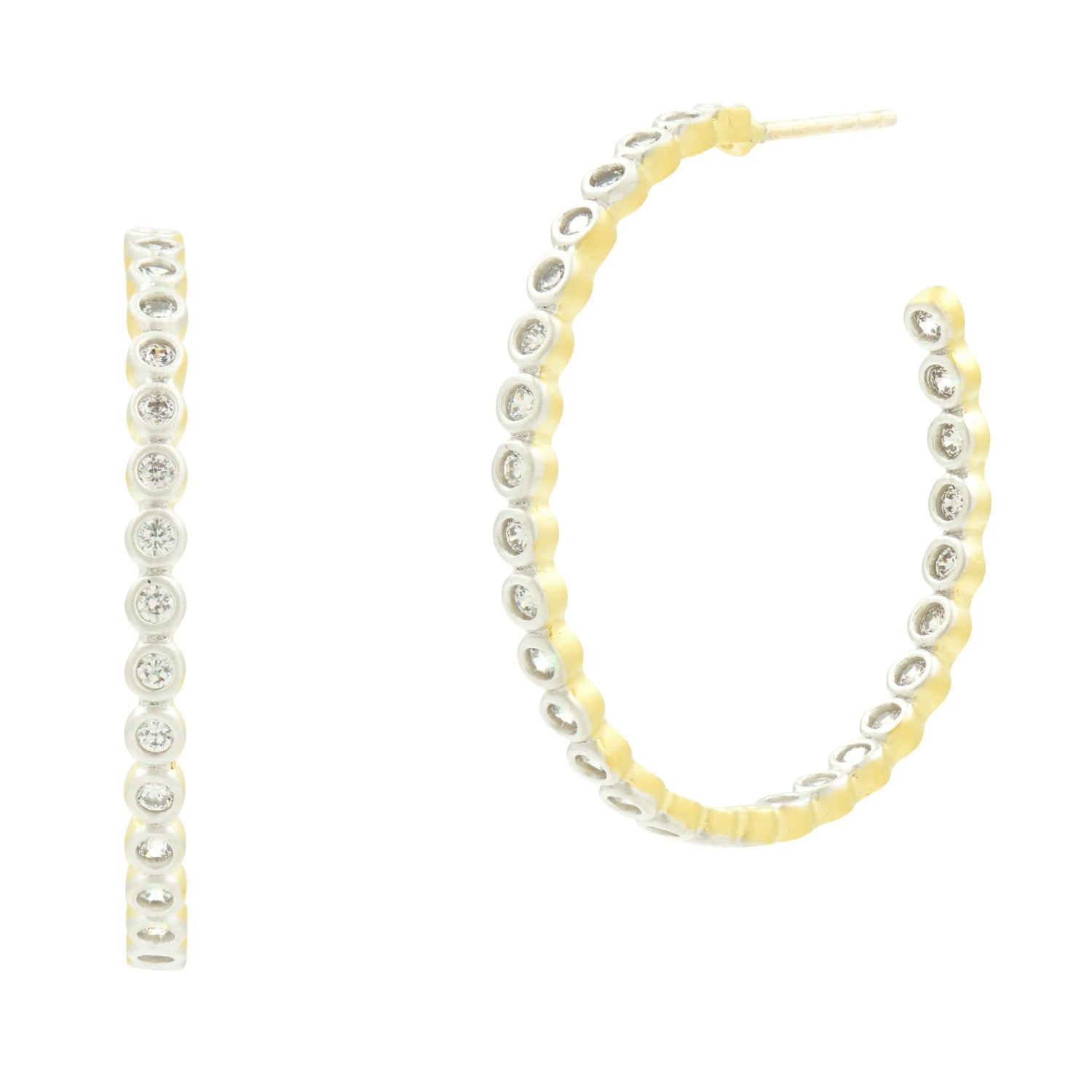 Fleur Bloom Hoop Earring - FREIDA ROTHMAN