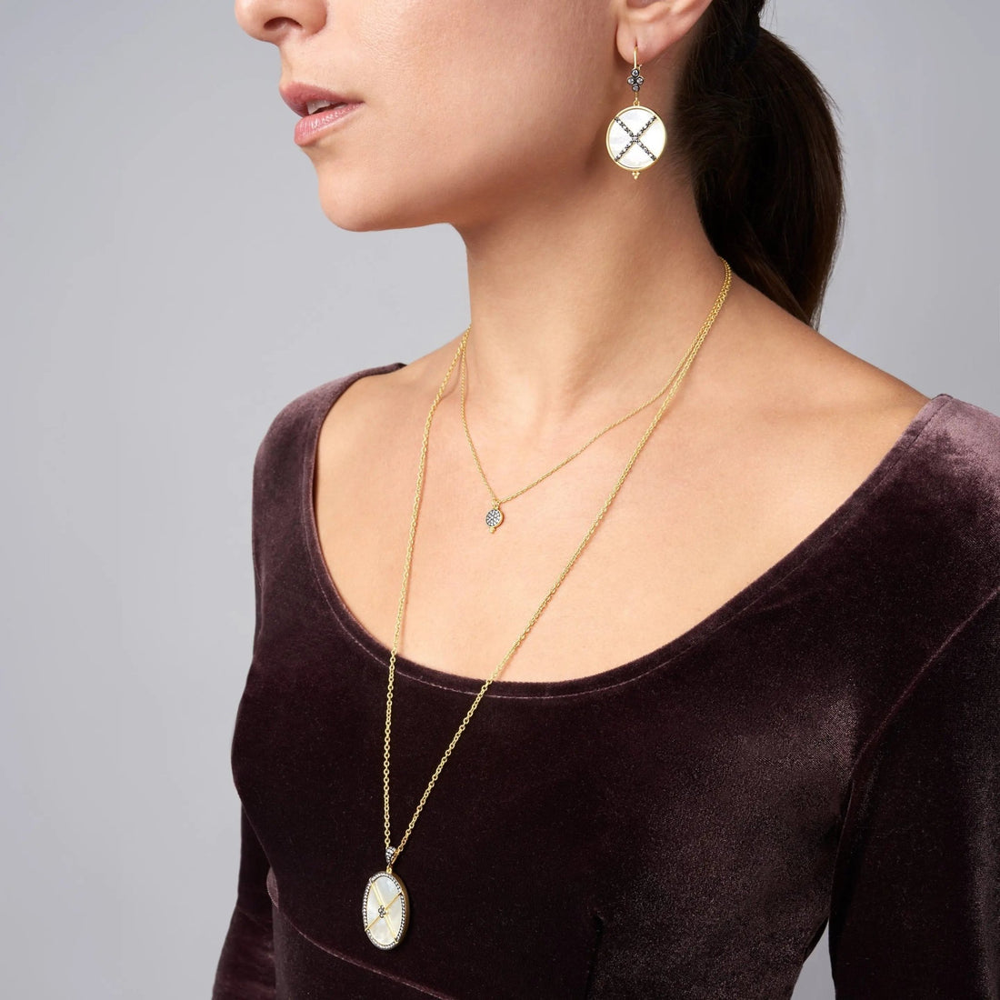 Imperial Mother of Pearl Leverback Drop Earrings - FREIDA ROTHMAN