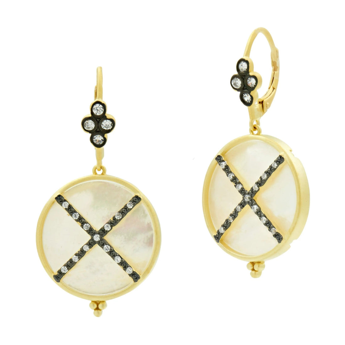 Imperial Mother of Pearl Leverback Drop Earrings - FREIDA ROTHMAN