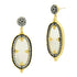Imperial Oval Mother of Pearl Drop Earrings - FREIDA ROTHMAN