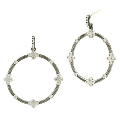 Industrial Finish 4 Point Open Hoop Drops - FREIDA ROTHMAN