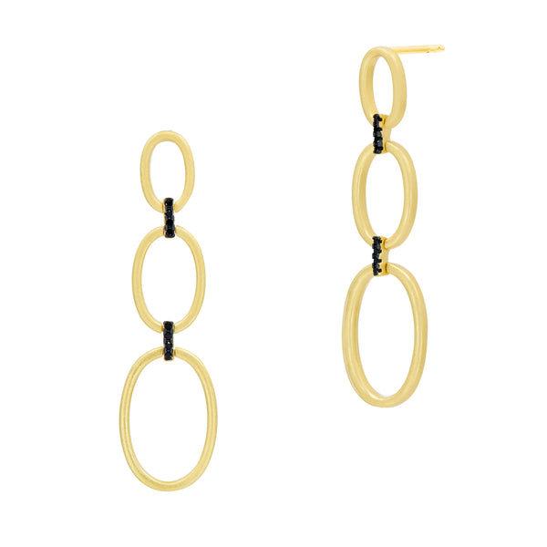 Linear Drop Earrings - Gold - CA Jewellery