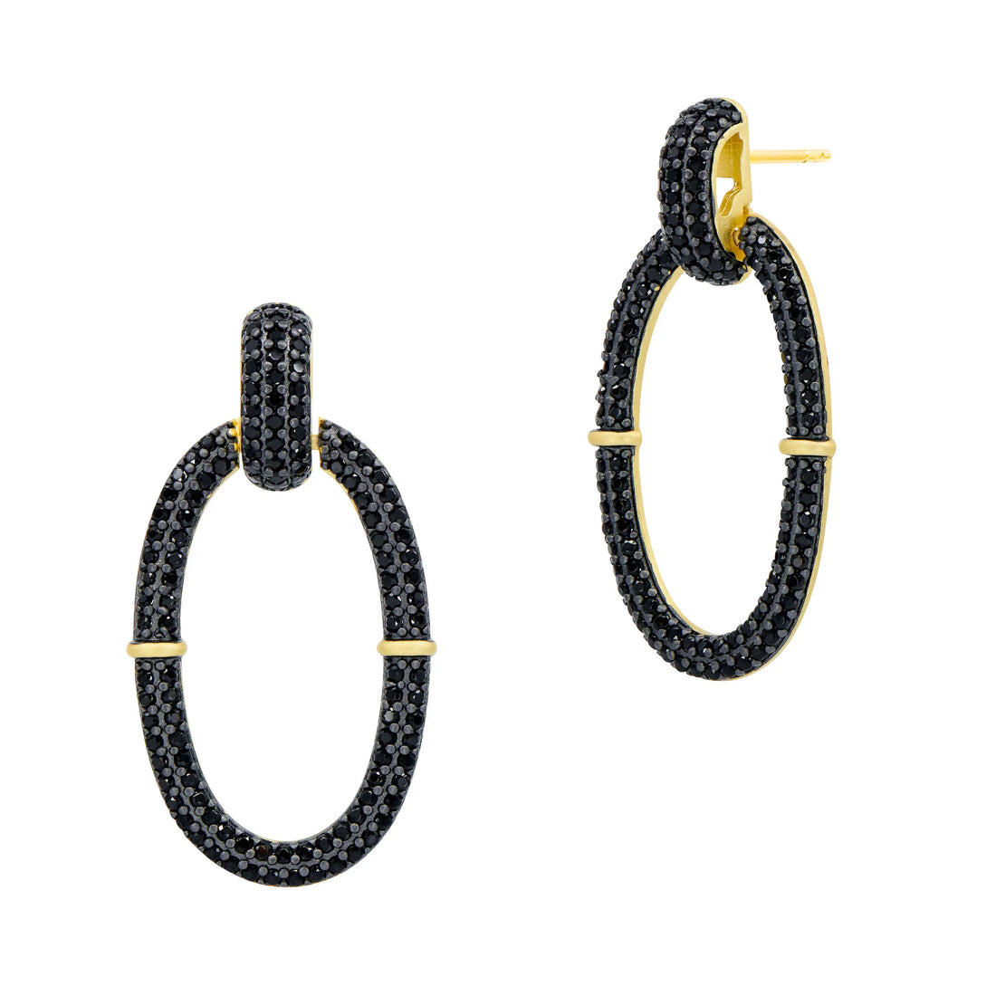 Industrial Finish Cobblestone Open Hoop Earrings Industrial Finish EARRING