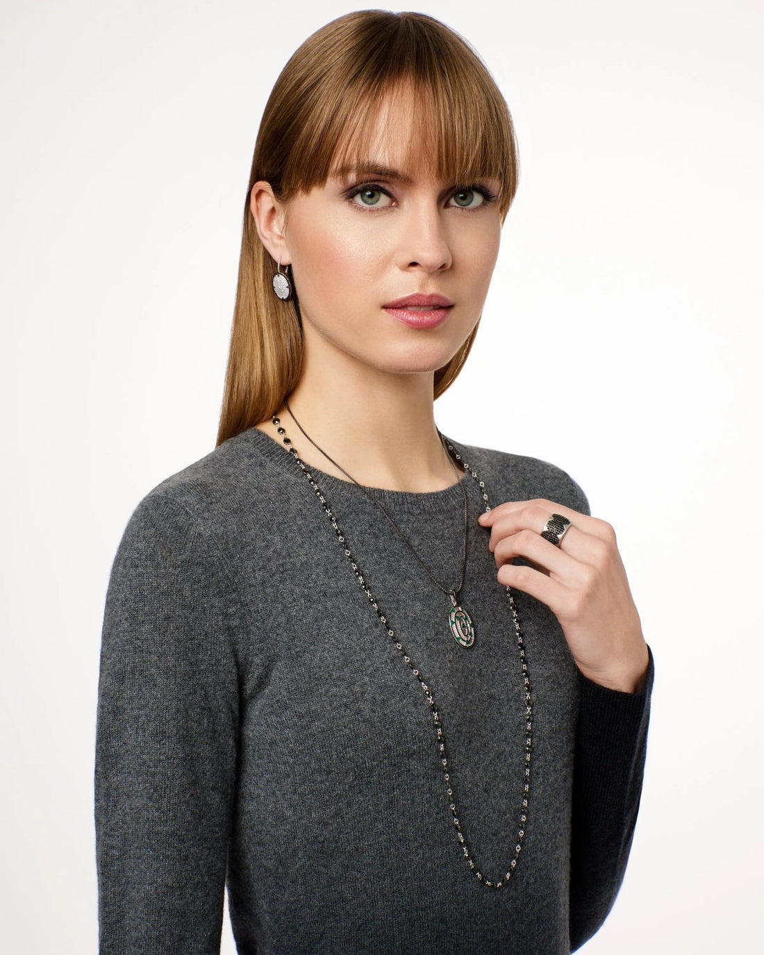 Industrial Finish Pavé Lever Back Earring - FREIDA ROTHMAN