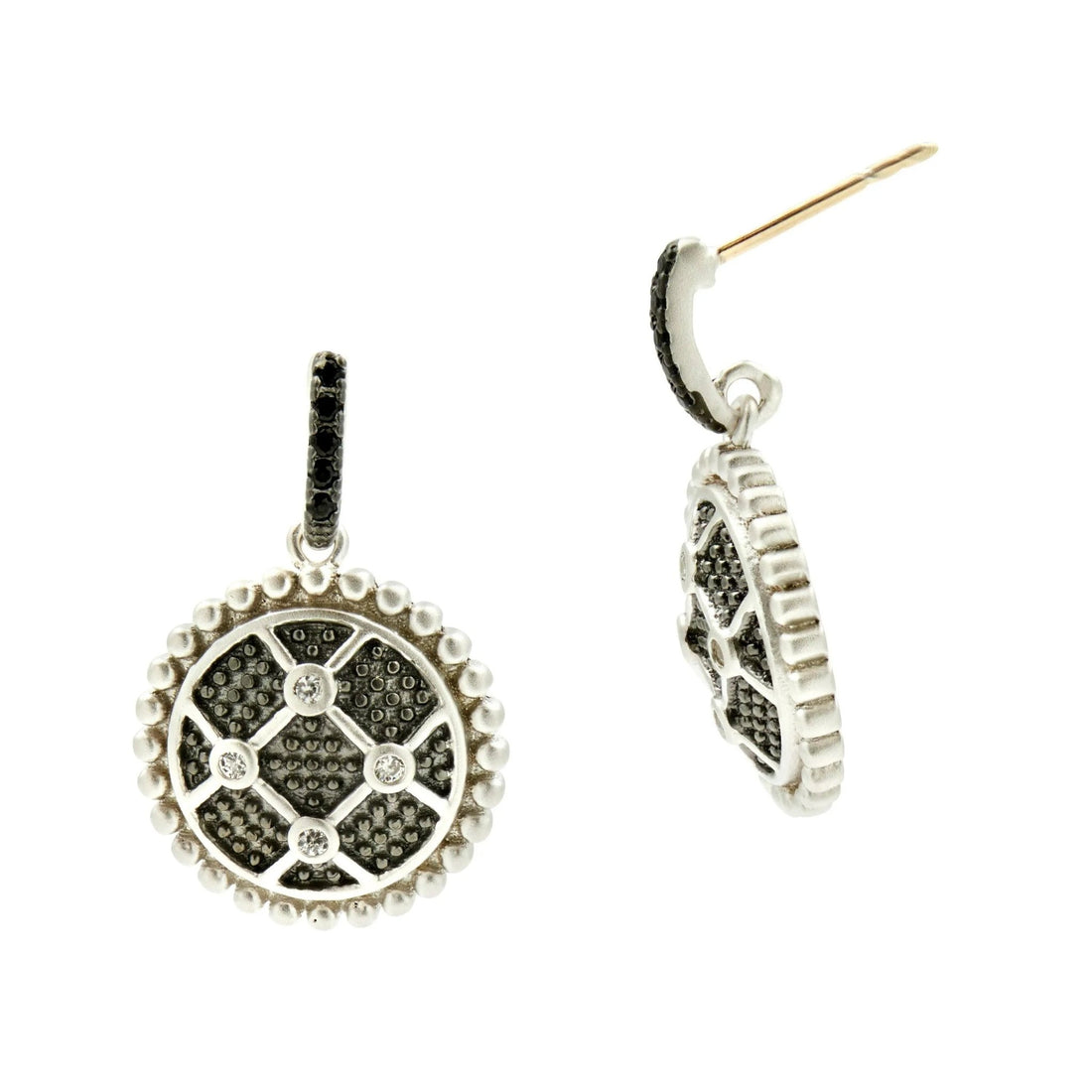  Industrial Finish Short Drop Earrings Industrial Finish EARRING
