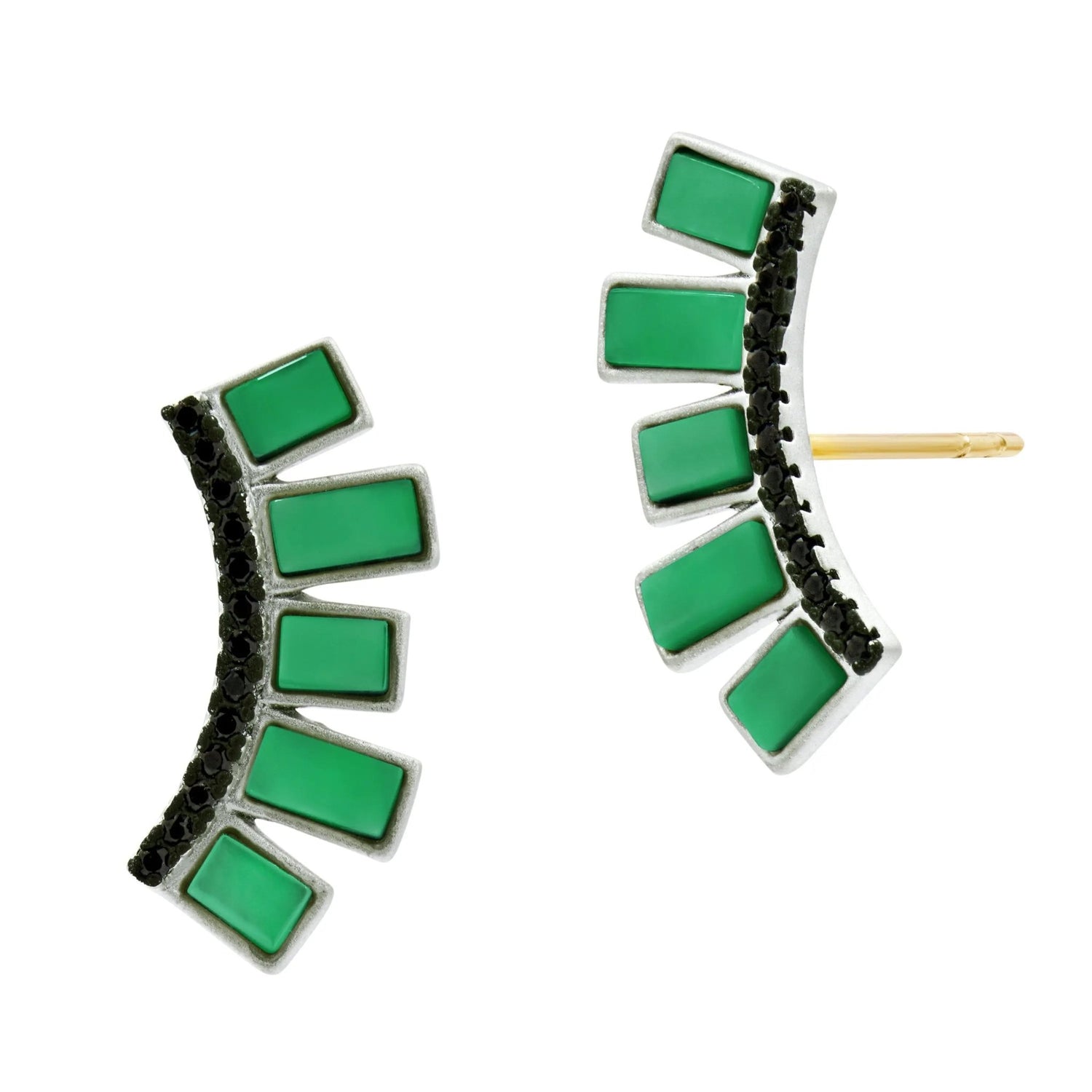 Industrial Finish Starburst Ear Climber - FREIDA ROTHMAN