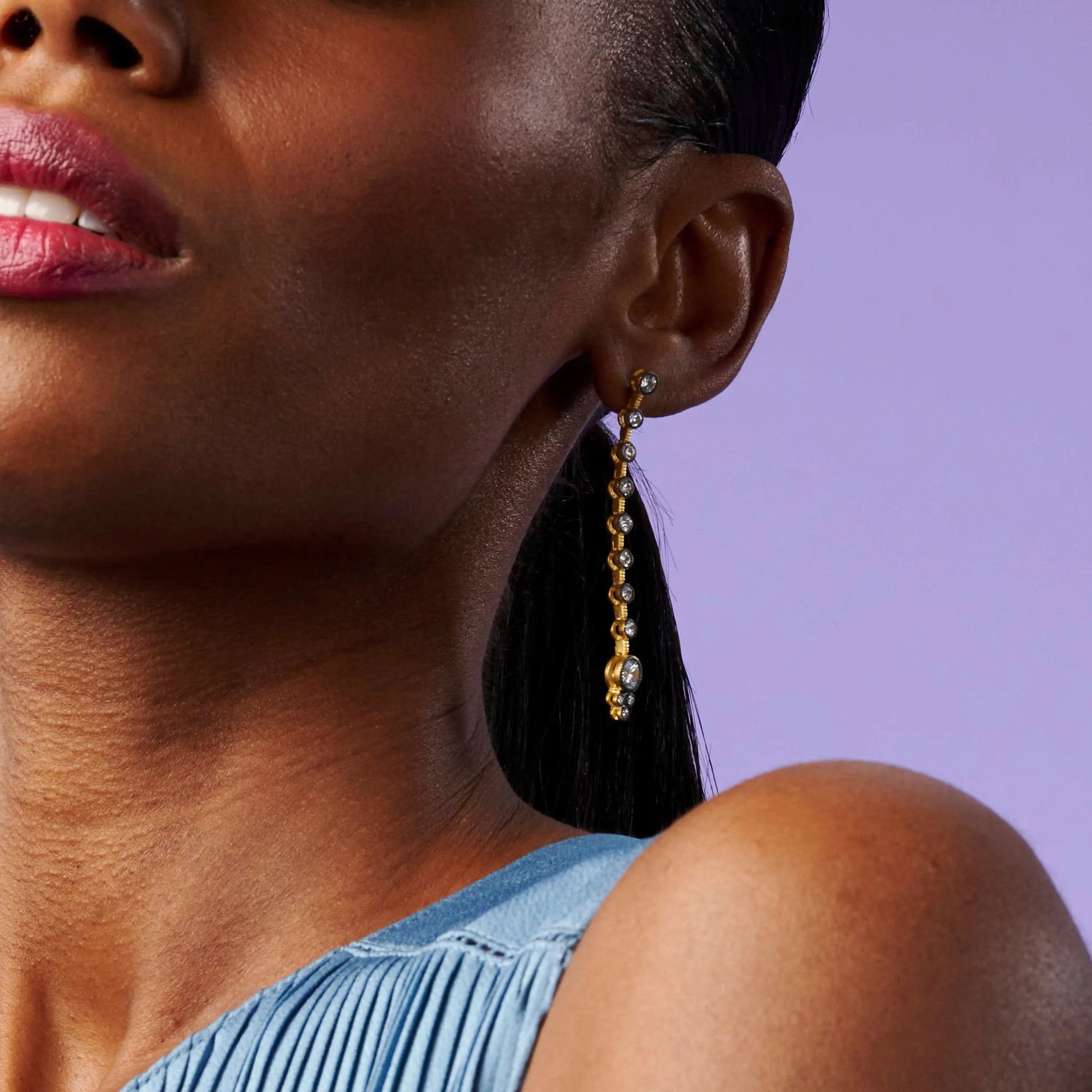  Linear Drop Earring Signature EARRING