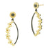MatteGoldBlack Midnight Oval Hoop Earring FR Vault EARRING