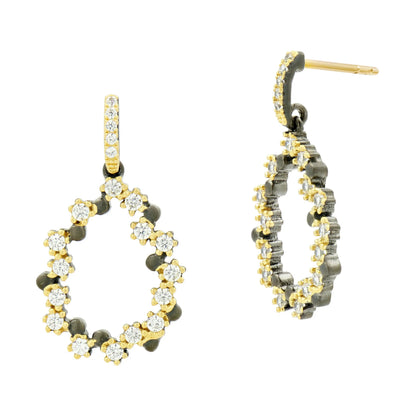 MatteGoldBlack Midnight Pavé Teardrop Earring Midnight EARRING