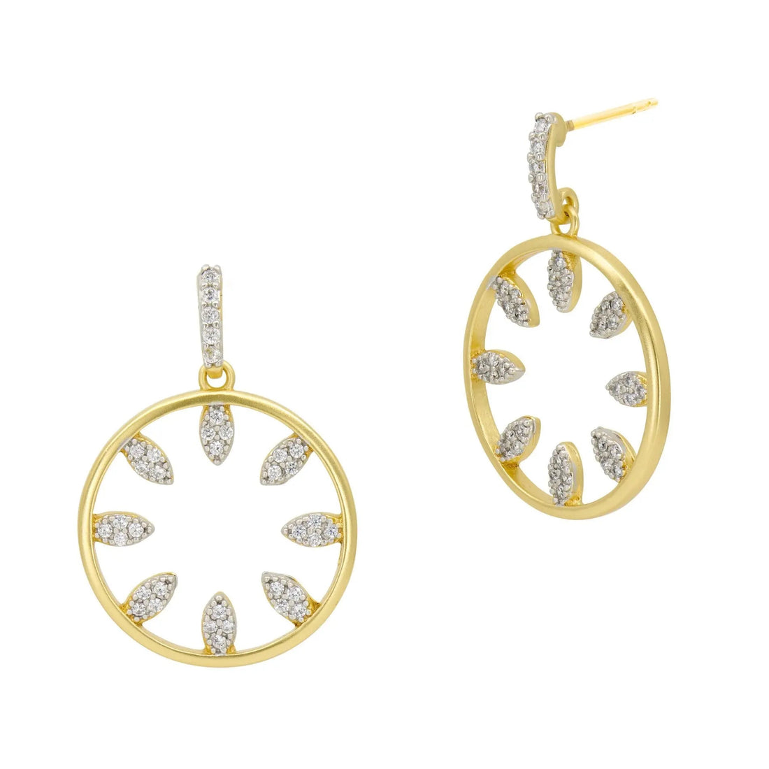  Petals in Bloom Open Hoop FREIDA ROTHMAN EARRING