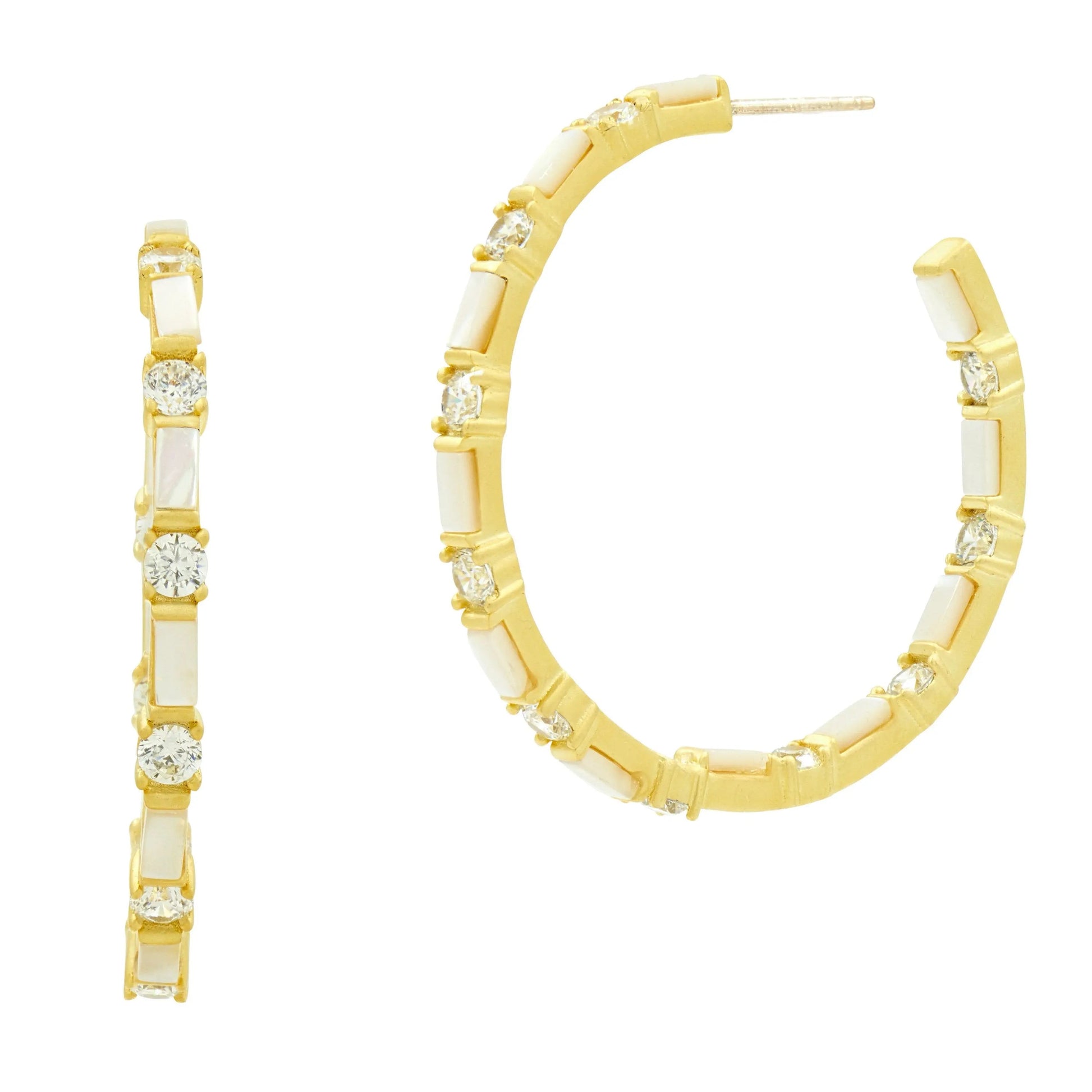 MotherofPearlMedium Posh Color Theory EARRING