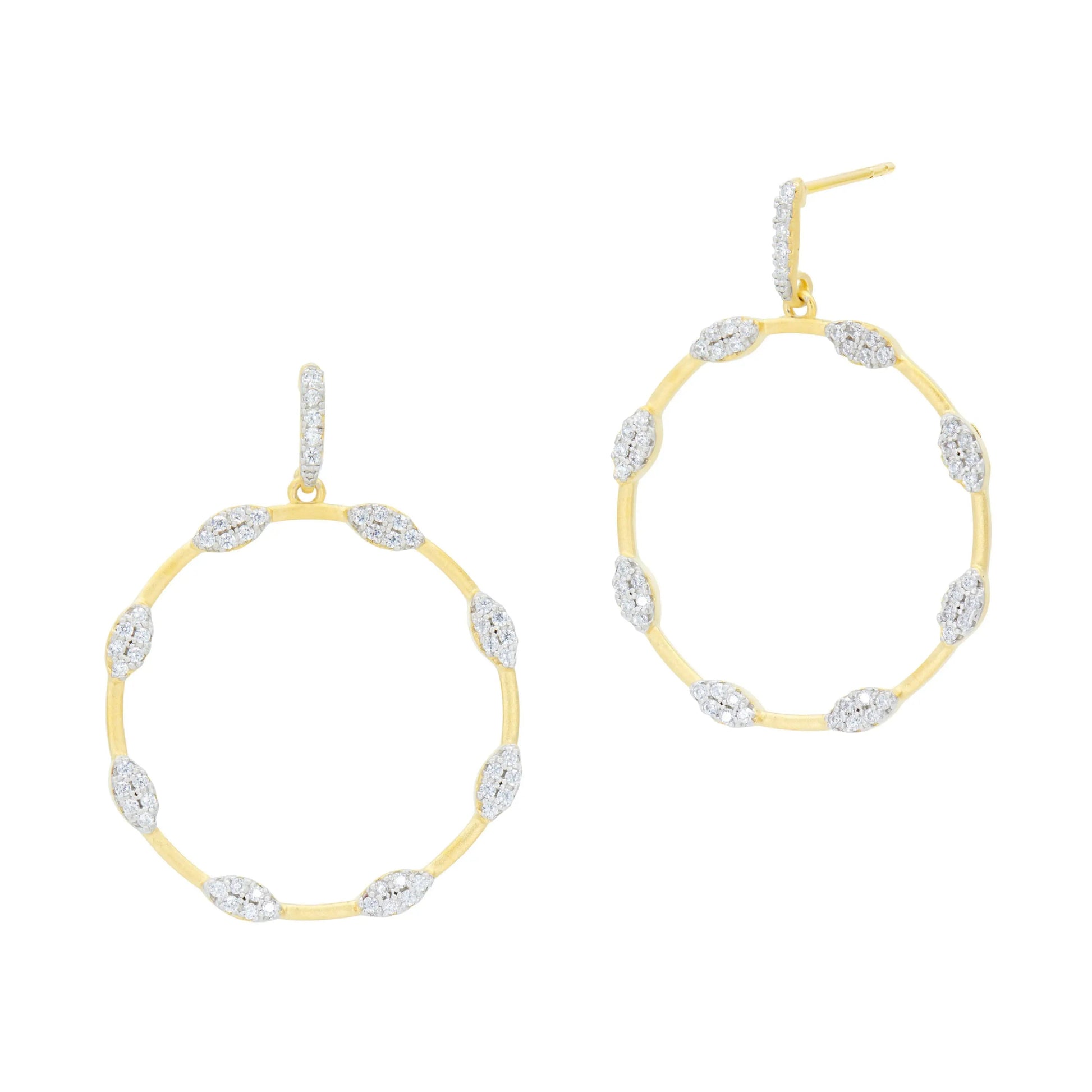  Sparkling Open Hoop Earrings Armor of Hope EARRING