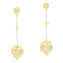 Fleur Bloom Texture Ball Drop Earrings - FREIDA ROTHMAN