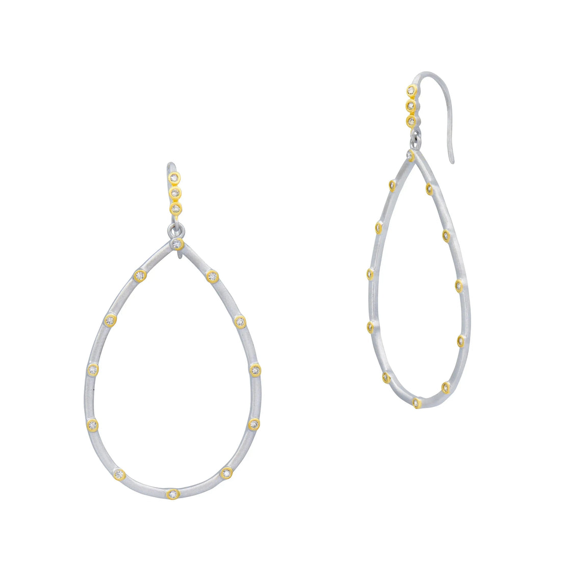  The Best Everyday Bezel Teardrop Earrings FR Signature Reimagined EARRING
