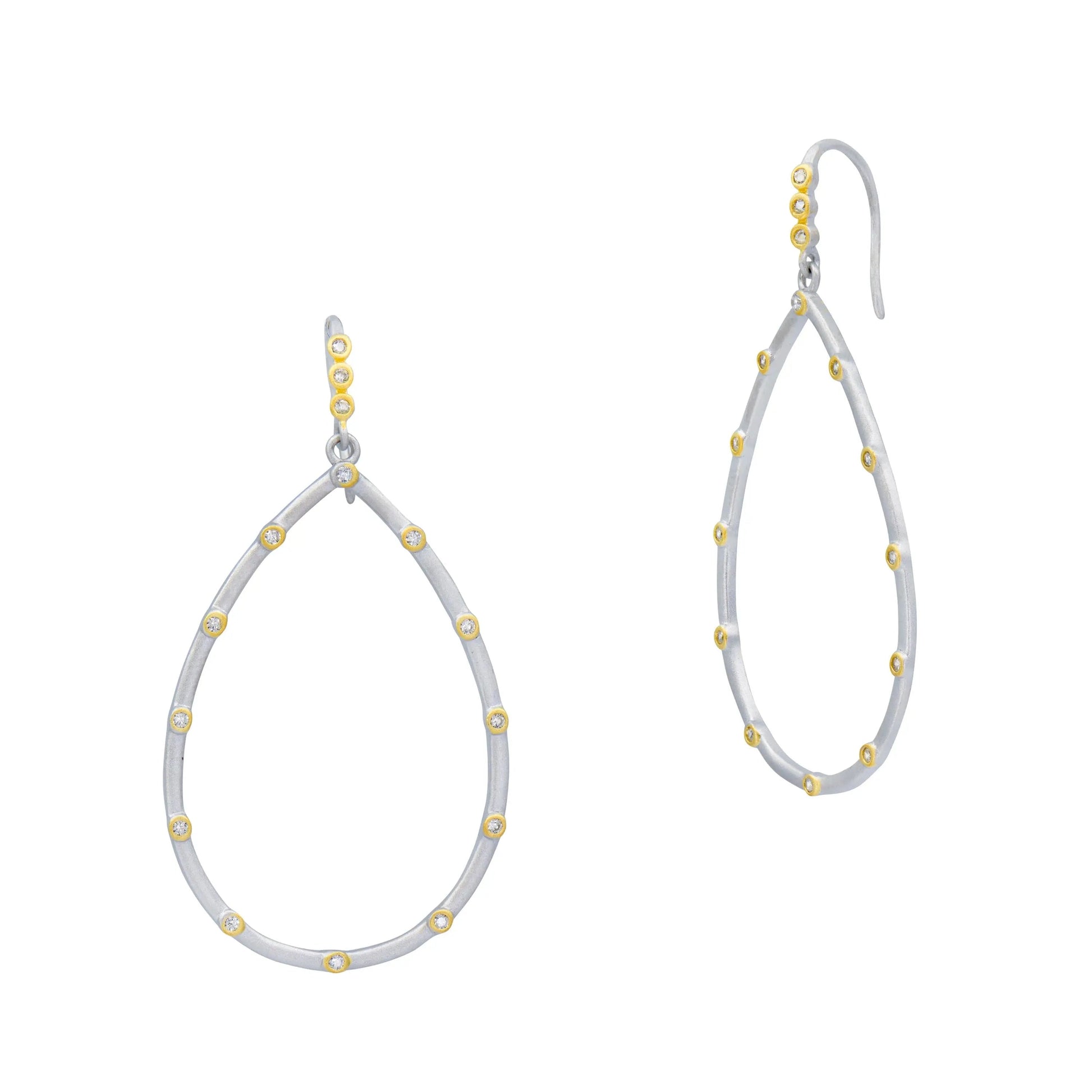  The Best Everyday Bezel Teardrop Earrings FR Signature Reimagined EARRING