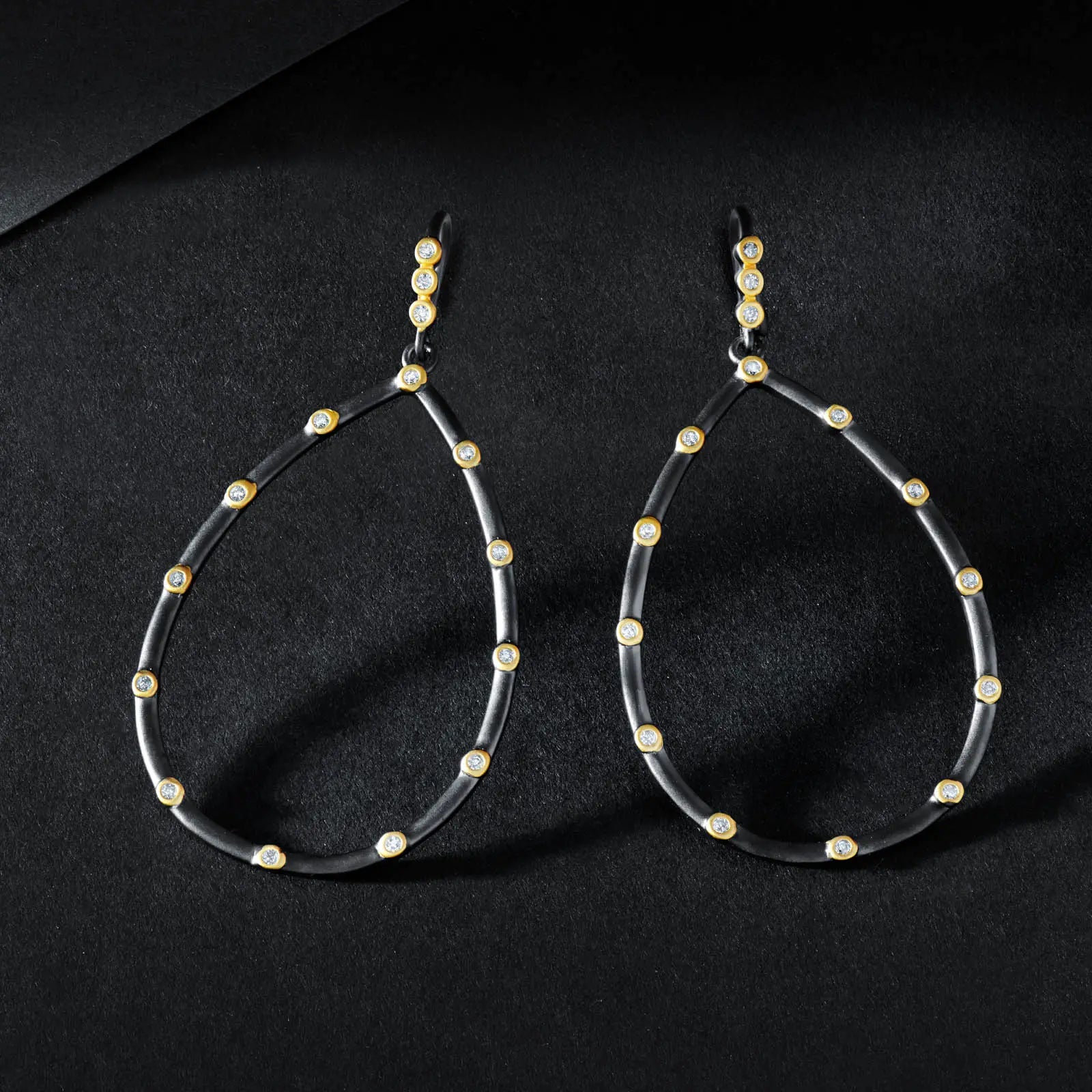  The Best Everyday Bezel Teardrop Earrings Signature EARRING