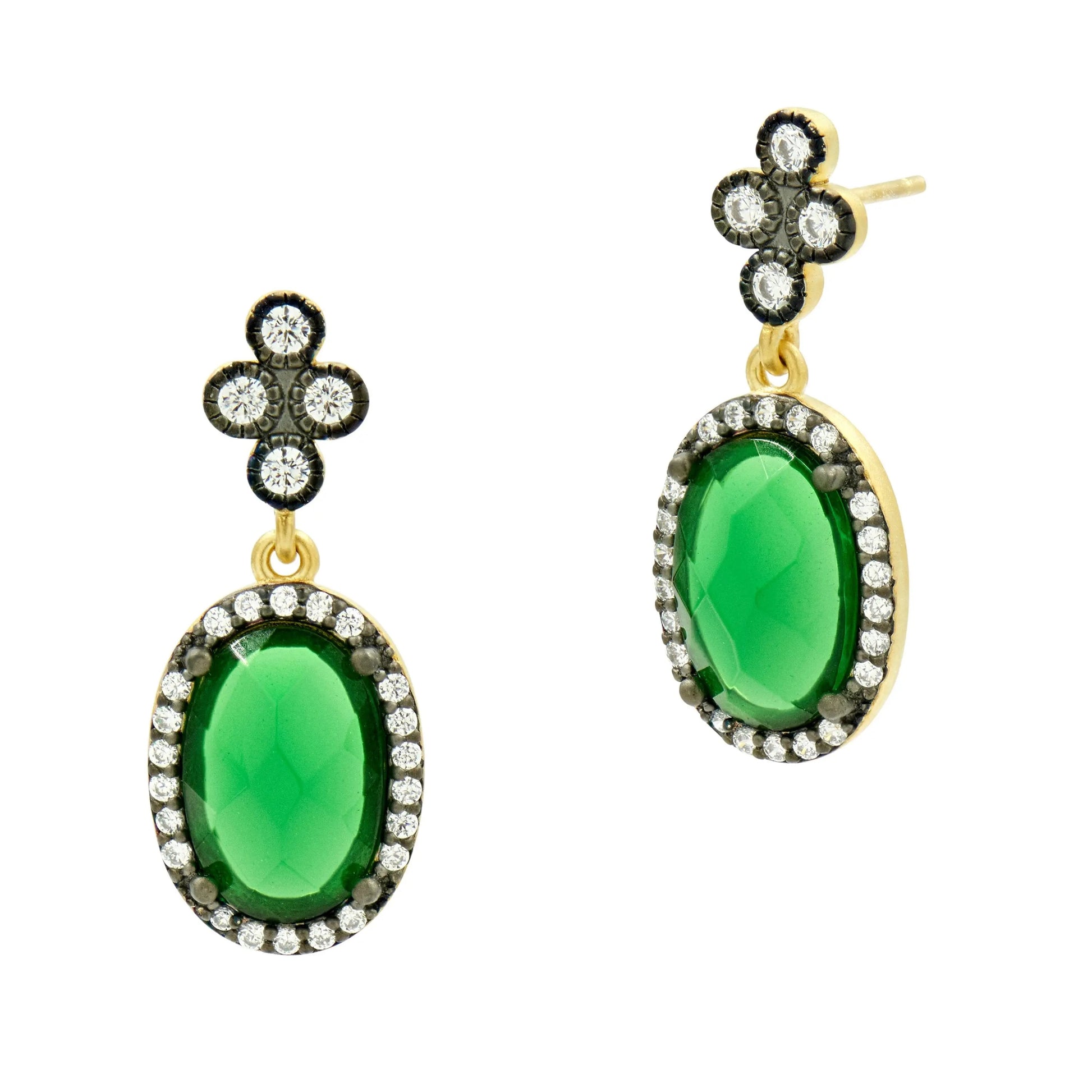 GoldBlackDarkGreen Touch of Color Earrings Brooklyn Coast EARRING