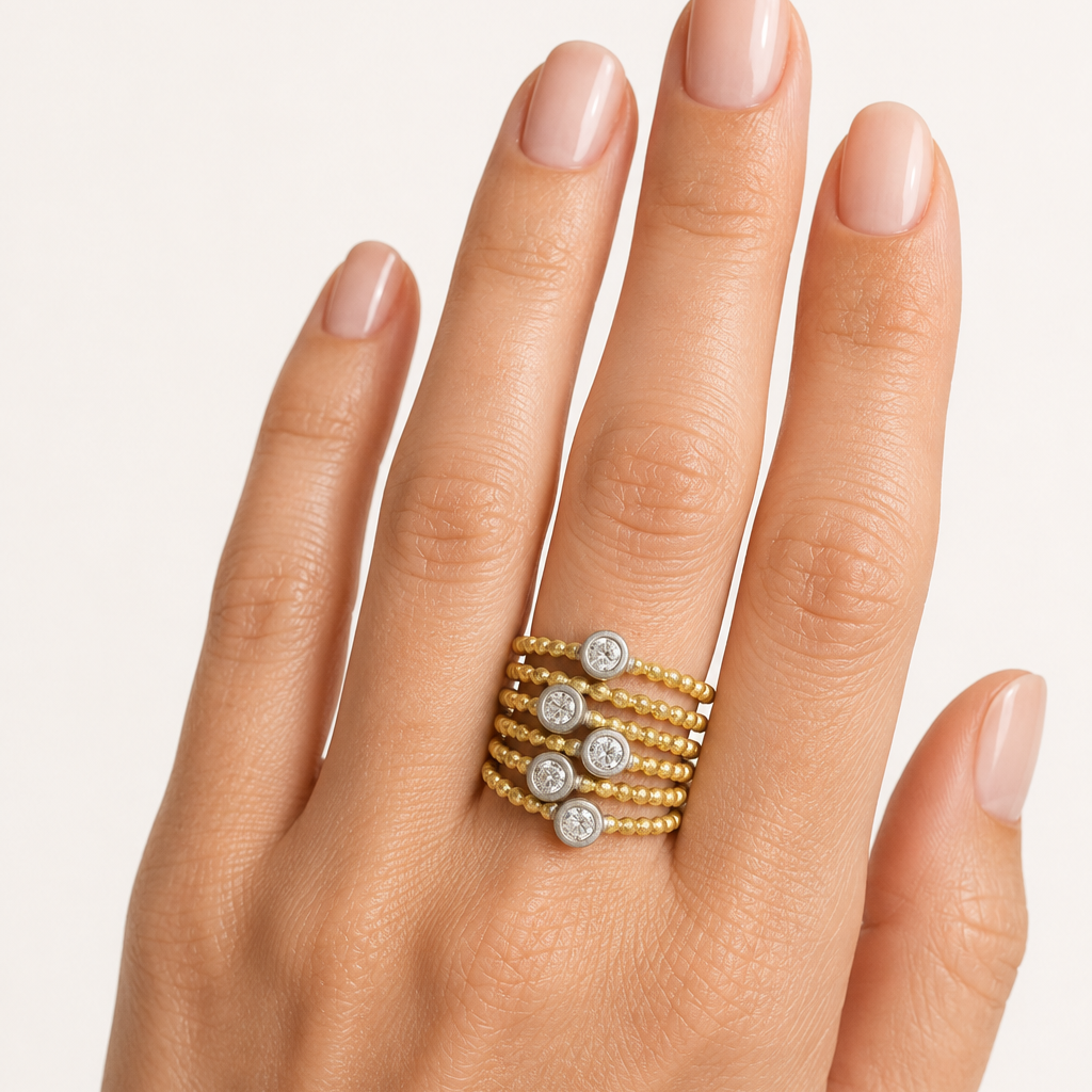 Signature Cityscape Wire 5-Stack Ring